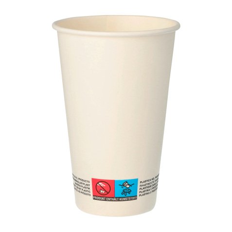 Cup in cardboard White 30 cl - pack of 100 pieces