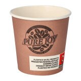 Cup in cardboard Pure Joy purple 10 cl - pack of 80 pieces