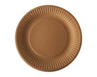 Platos desechables cartón Pure Ø 19 cm - paquete de 100