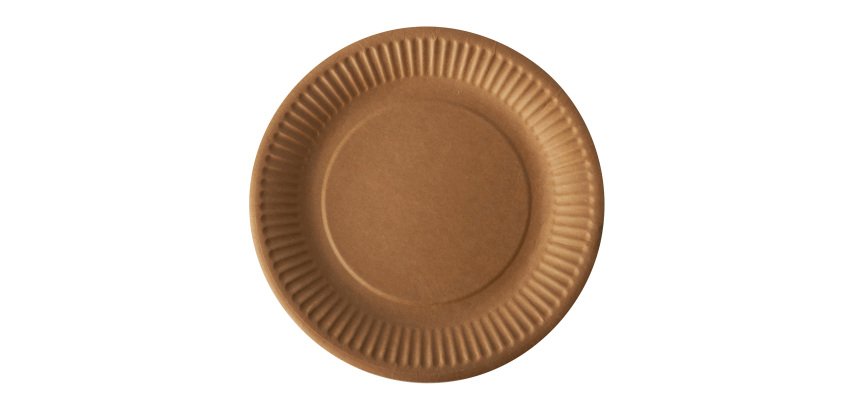Bord in karton Ø 19 cm Pure - set van 100 stuks