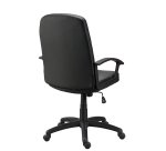 Fauteuil de bureau Harry simili cuir noir - dossier haut accoudoirs - mécanisme Basculant centré - pieds noir