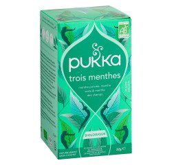 Infusion three mint Organic  Pukka - Box of 20 sachets
