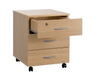 Cajonera madera móvil Cubo 3 cajones