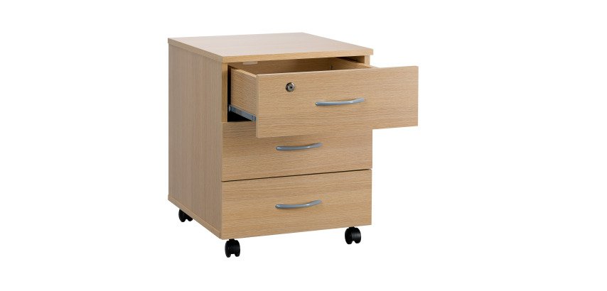 Drawer unit Cubo wooden 3 drawers
