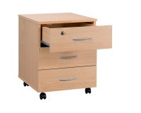 Cajonera madera móvil Cubo 3 cajones