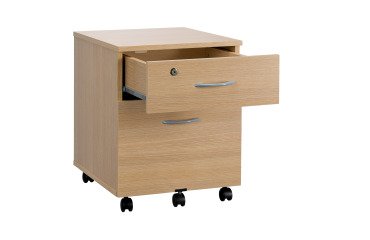 Cajonera madera móvil Cubo 2 cajones