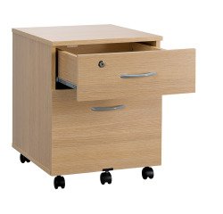 Cajonera madera móvil Cubo 2 cajones