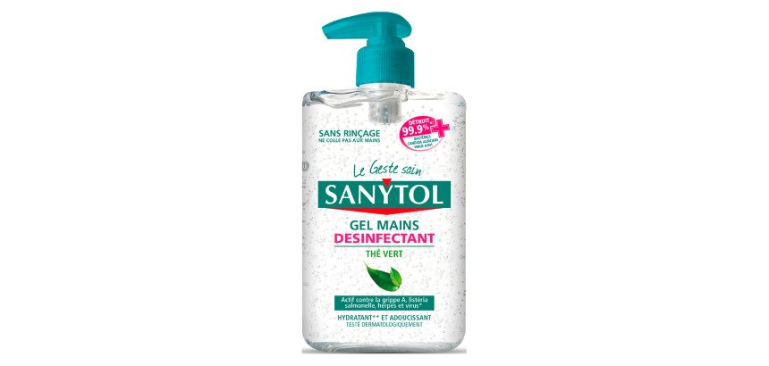 Gel hydroalcoolique désinfectant Sanytol - Flacon 250 ml
