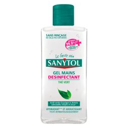 Gel hydroalcoolique désinfectant Sanytol thé vert - Flacon 75 ml