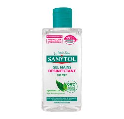 Gel hydroalcoolique désinfectant Sanytol thé vert - Flacon 75 ml