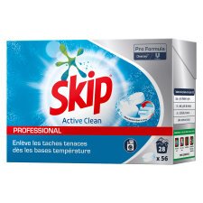 Lessive tablette Skip professional Active Clean - 84 lavages - 3 boites de 56 tablettes