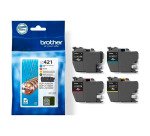 Brother LC421VAL Pack 4 cartuchos colores separados (páginas 200 x 4)