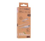Cable USB-A/Apple Lightning Ecológico TnB de 1,5 m 45% reciclado de fibras vegetales - carga rápida. Color arena