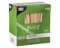 Agitateurs en bois, longueur 140 mm - Boite de 1000