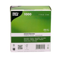 Agitateurs en bois, longueur 140 mm - Boite de 1000