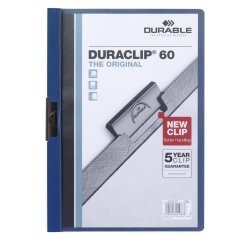 Presentatiemap met clip Duraclip - zakje van 5