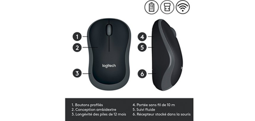 Souris sans fil M185 Logitech
