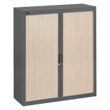 Armoire à rideaux anthracite démontable 136 x 120 cm