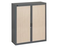 Armoire à rideaux anthracite démontable 136 x 120 cm