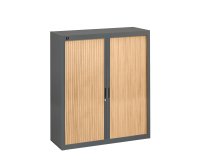 Brown curtain cabinet