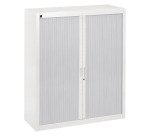 Brown curtain cabinet