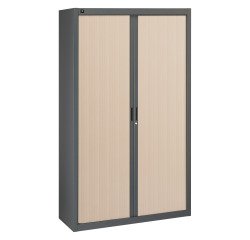 Armoire à rideaux démontables 200 x 120 cm anthracite