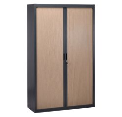 Armoire à rideaux démontables 200 x 120 cm anthracite
