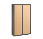 Armoire à rideaux démontables 200 x 120 cm anthracite