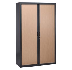 Bruneau Rolling shutter wardrobe W 120 x D 45 cm three heights available
