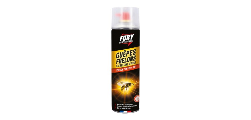 Insecticide Fury guêpes et frelons - Aérosol de 500 ml