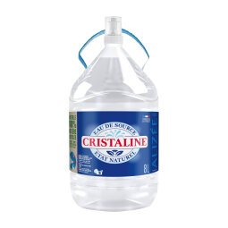 Fontaine eau de source Cristaline bouteille 8 L