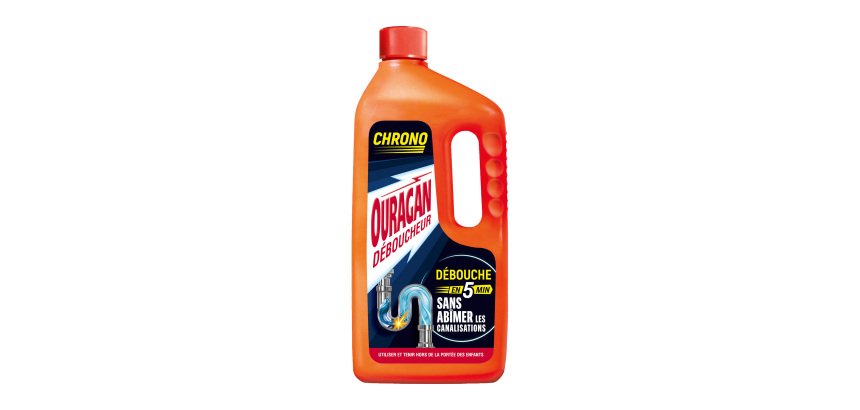 Déboucheur Ouragan Chrono 5 mn - flacon de 1 l