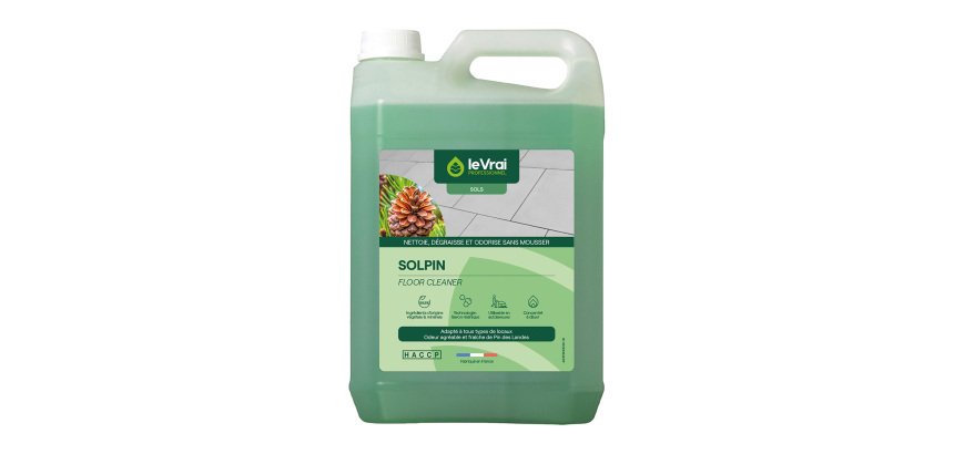 Nettoyant dégraissant sols Solpin Le Vrai professionnel - Bidon de 5 L