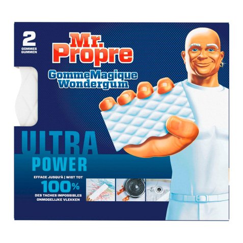 Pack de 4 éponges gomme magique Ultra Power Mr Propre + 2 OFFERTES