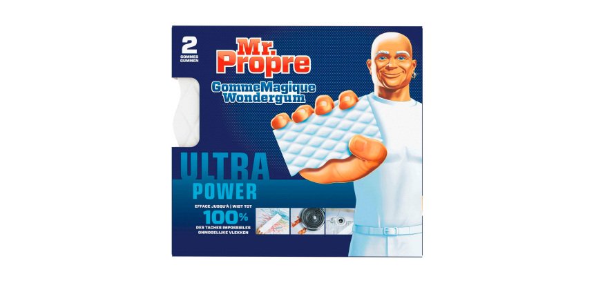 Éponge gomme magique Ultra Power - Mr Propre - Paquet de 2