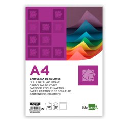 Cartulina liderpapel A4 180 g blanco paquete de 100 hojas