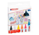 Rotulador para pizarra de cristal borrable edding 95 Glass Marker- Bolsa de 6 surtidos