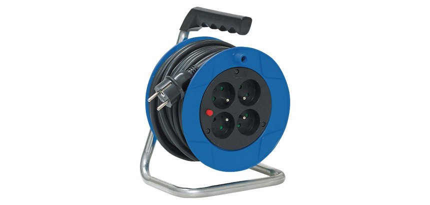 BRENNENSTUHL Enrouleur de câble électrique 4 prises 15 m