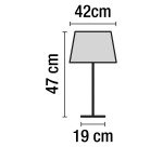 Lampe de bureau Led Cristal - Unilux - 10 W - E14 - Tactile