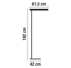 Lampara de pie luo Forum - Aluminor