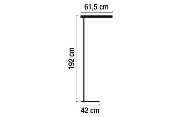 Lampara de pie luo Forum - Aluminor
