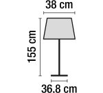 Lámpara de pie Led Elga