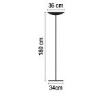 Lampadaire Led intégrée Variaglass - Unilux - 25 W