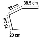 Lampe de bureau Zig Aluminor- faible consommation entièrement pliable