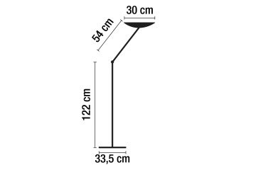 Lámpara de pie Meteor Led  Alumininor - 36W