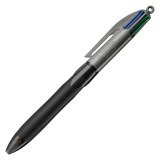 Ballpoint Bic 4 colors grip Pro retractable point 1 mm - medium writing
