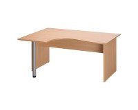Mesa compacta Altys ala izquierda 160 cm patas rectas
