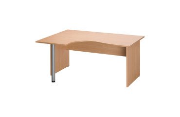 Mesa compacta Altys ala izquierda 160 cm patas rectas