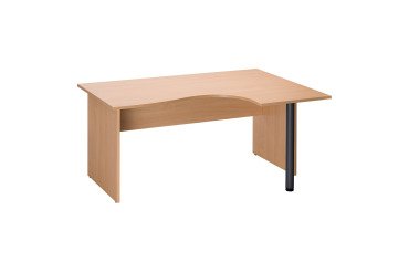 Compact desk L.160 cm beech Altys wood base