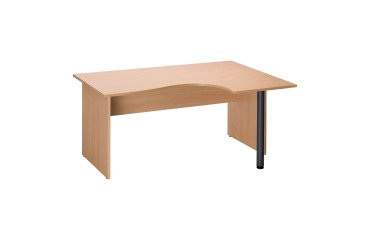 Compacte werkpost L 160 cm beuk Altys houten onderstel